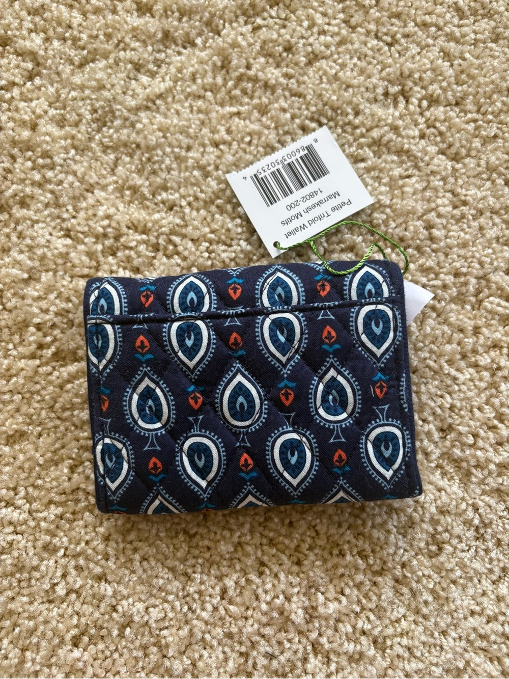 Vera Bradley Petite Trifold Wallet Marrakesh‎ Motifs - Picture 2 of 8